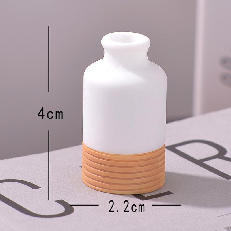 Dollhouse Miniature Flower Vase Flowerpot Simulation Vase Pot Home Model Decor Toy Doll House Accessories
