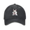 White Swiss Shepherd  White GerUnisex Shepherd  Denim Cap Casual Baseball Caps Adjustable Hat Summer Unisex Baseball Hats
