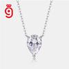 Water Drop Moissanite Pendant Necklace Fine Jewelry Women Necklaces S925 Sterling Silver Chain Pendant Necklace