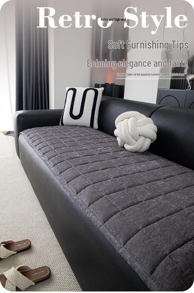 Chenille Four Seasons Non-slip Sofa Cover - Durable, Dirt-resistant Seat Cushion