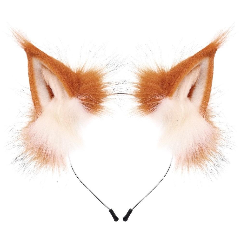 Animals Cat Ears Headband JK Furry Cosplay Headwear Sweet Wolf Dog Hair Band Halloween