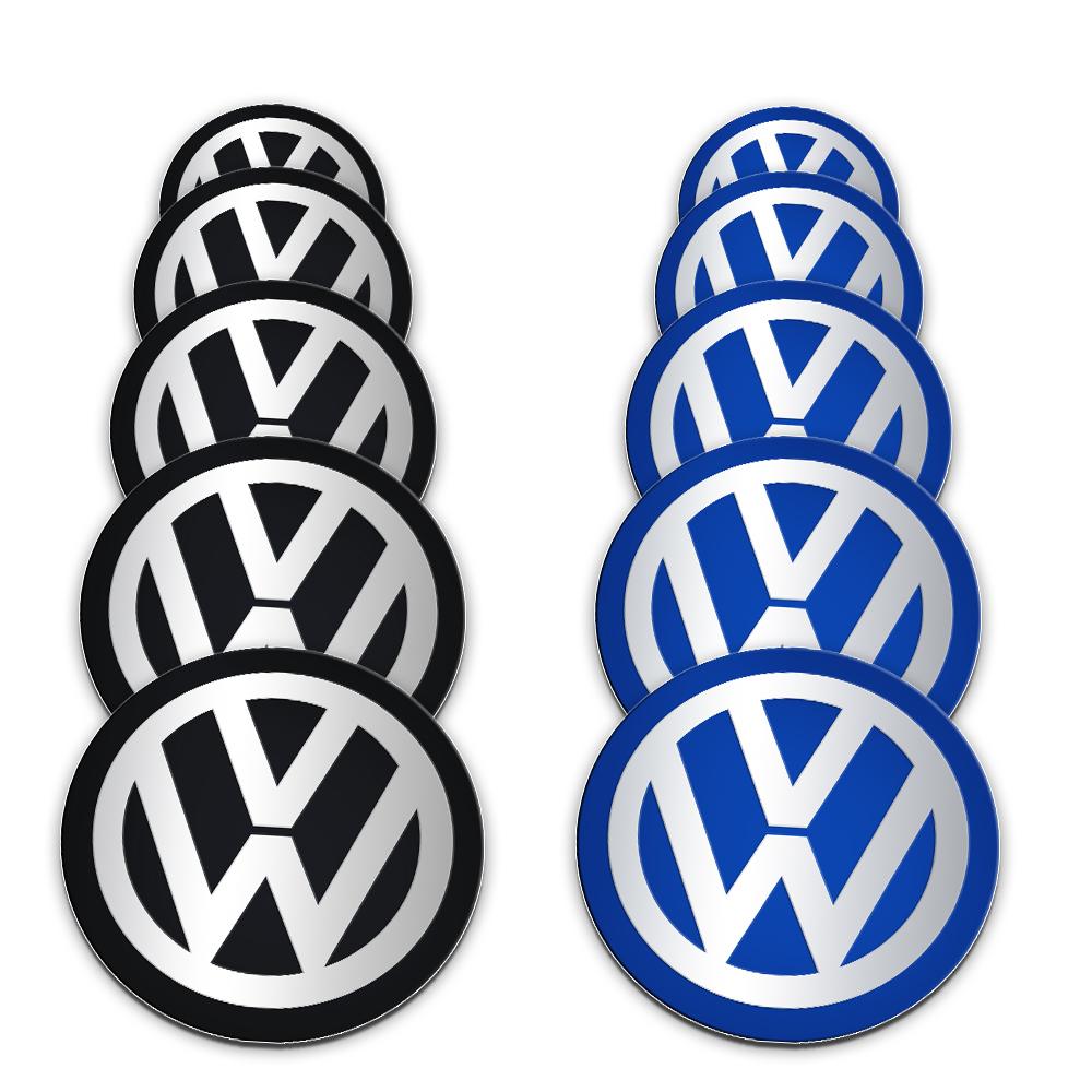 4PCS 70/80/90/100/120mm Car Wheel Badge Emblem Hub Stickers Center Cover For VW CC MK4 Golf 6 Beetle GTI Passat Car Accessories HB422
