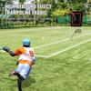 Folding Lacrosse Rebounder for Backyard, 3x4 Ft Volleyball Bounce Back Net, Pitchback Throwback Baseball Softball Return Training Screen, Adjustable