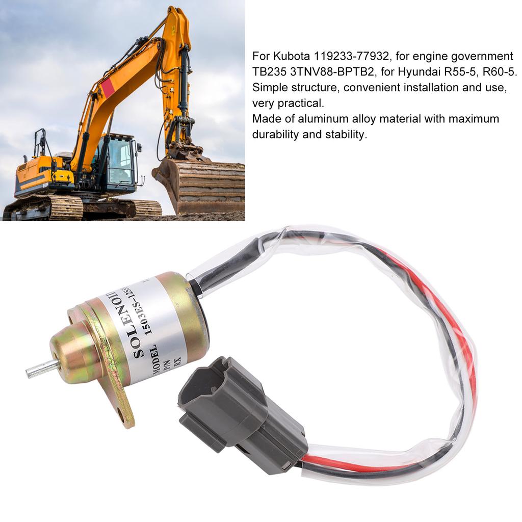 Shut Off Solenoid Valve Fuel Stop Flameout Accessory 12V 1503ES 12S5SUC12S for 119233 77932