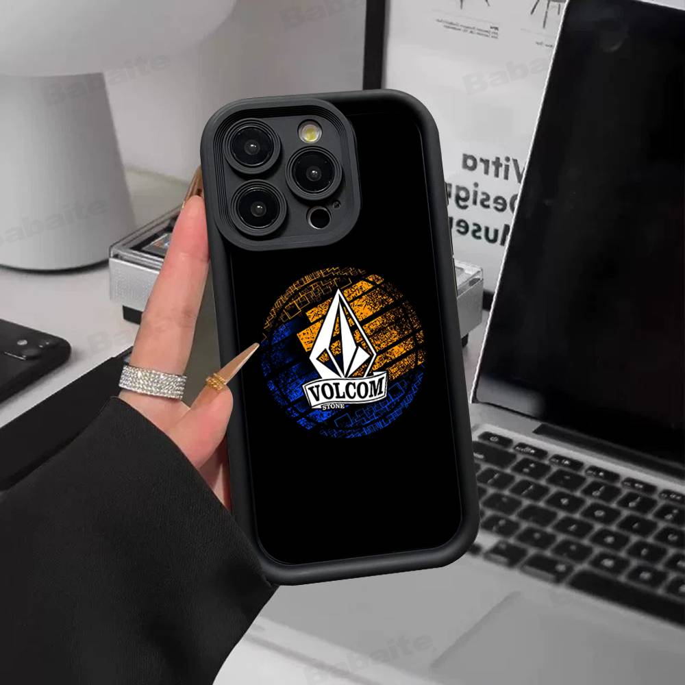 V-Volcom LOGO Fashion Phone Case For IPhone 17 16 15 14 13 12 11 Pro Max Anti Drop Soft Cover
