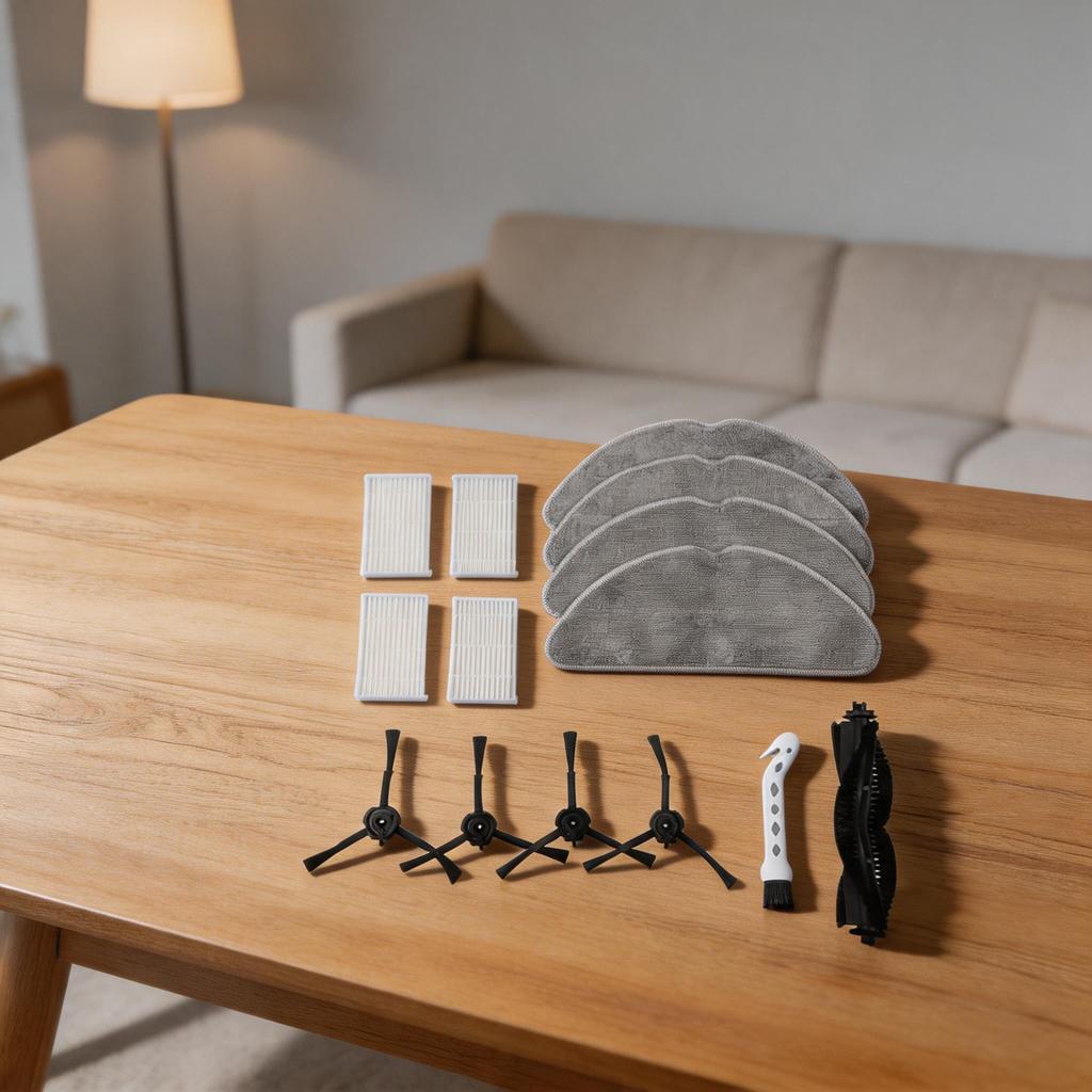 Daily Floor Mopping Robot Vacuum Parts Mop Cloth Pack Replacement Parts Side Brush Filter Mop Cloth Microfiber