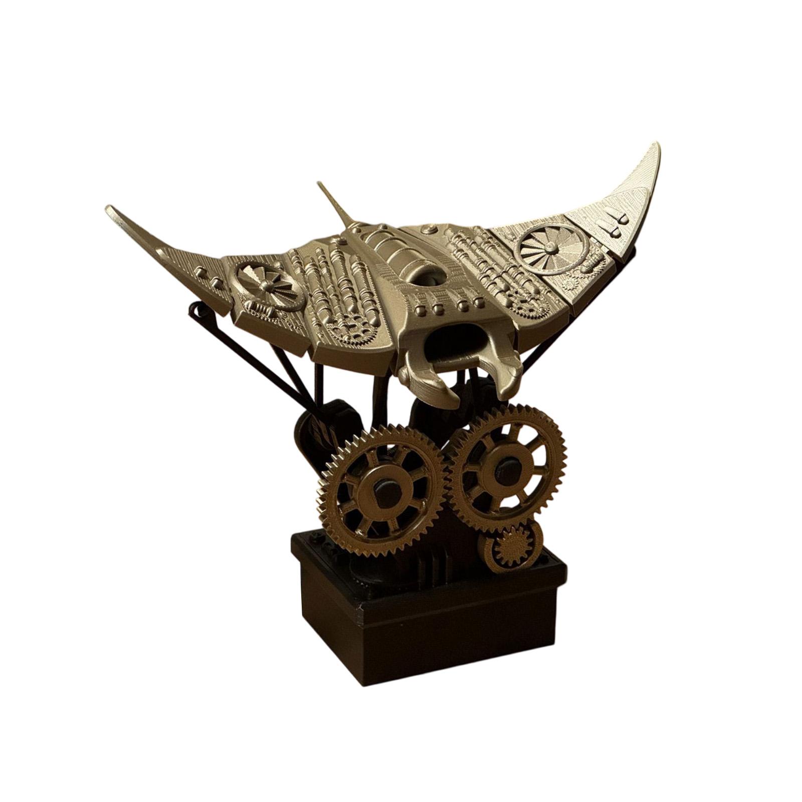 

3D Printed Ray Motion Models, Mechanical Life Desktop Art, Steampunk Sculptures And Unique Gifts One Size