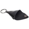 Guitar Pick Bag Faux Leather Waterproof Easy To Clean Portable Keychain Design Guitar Pick Holder Case Black