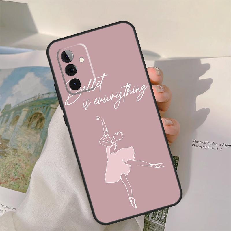 Ballet Dance Case For Samsung Galaxy A54 A34 A14 A06 A16 A26 A36 A56 A12 A32 A52 A13 A33 A53 A15 A35 A55