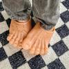 Funny Barefoot Slippers, Bigfoot Shoes, Toe Slippers, Flat Party Funny Sandals, Adult Halloween Costume Accessories