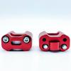 LEXOR Steering Wheel Up Spacer Bike Bar Clamp Up Conversion 22.2mm 28.6mm Compatible Posture Improvement Red