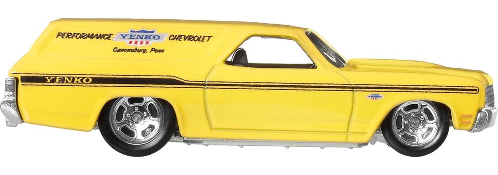 Hot Wheels Car Culture Fast Wagon '70 Chevelle SS Wagon Vehicle Toy Diecast Car for Ages 3 and Up, Yellow, JBK67