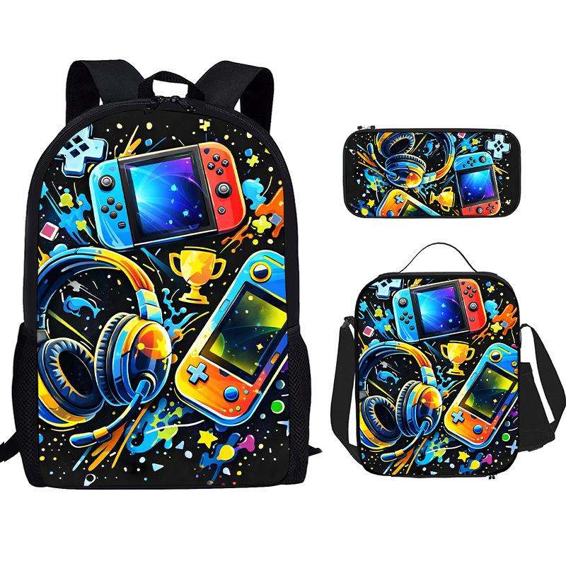 Games Console Backpacks Software Primary Backpacks Shoulder Bags 3D Print Boys Girls School Bag Travel Mochila Student Backpack