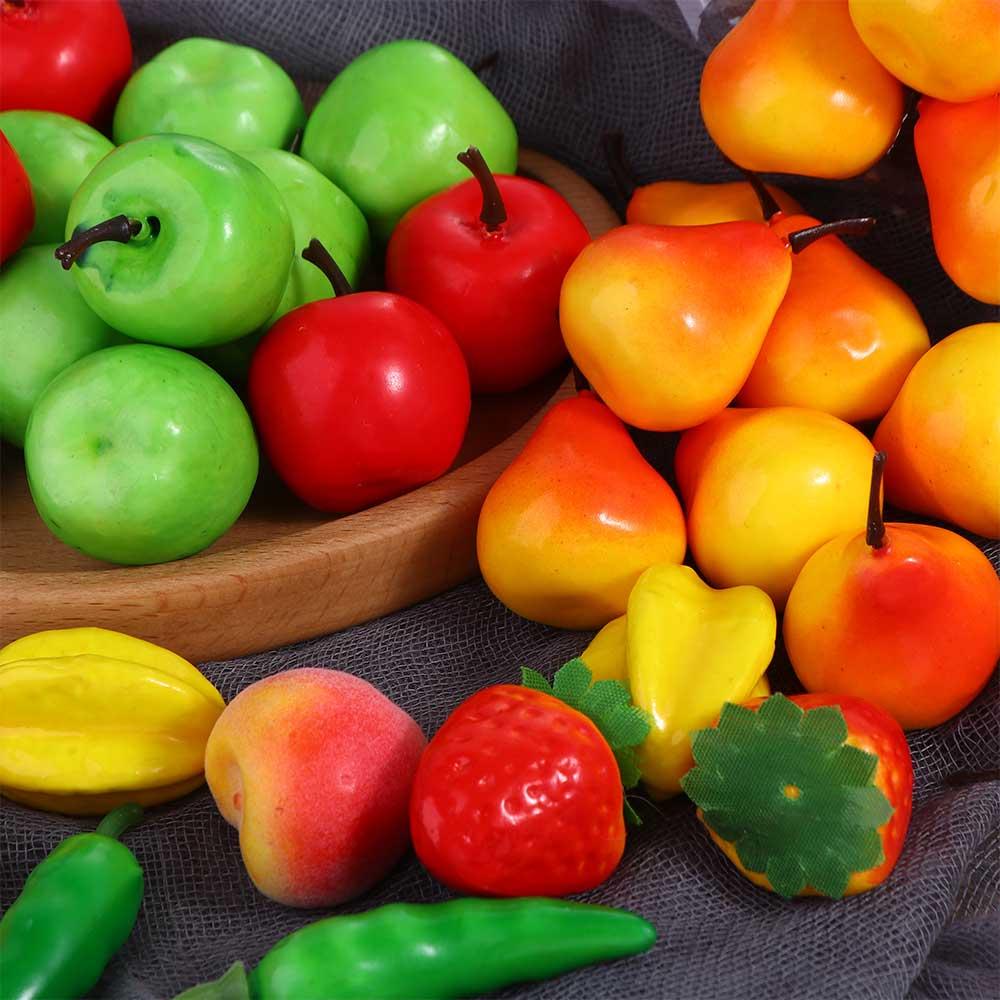 Photography Props Artificial Fruit Simulation Strawberry Ornament Kitchen Kids Toy Mini Fake Fruit