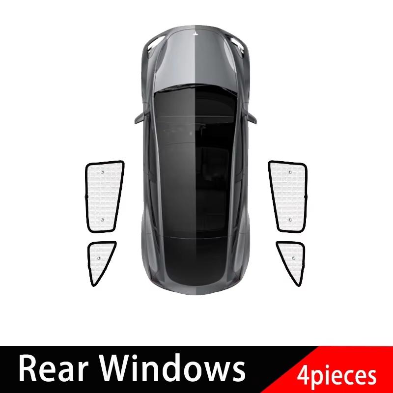 For Tesla Model Y     2024 -Fit Sunscreen Car Parasol Sunproof Sunshades Windshields Anti-UV Accessories