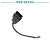 ACROPIX 6Pin to OBD2 16Pin Cable 30cm Universal 16Pin Extension Cable Cord Black