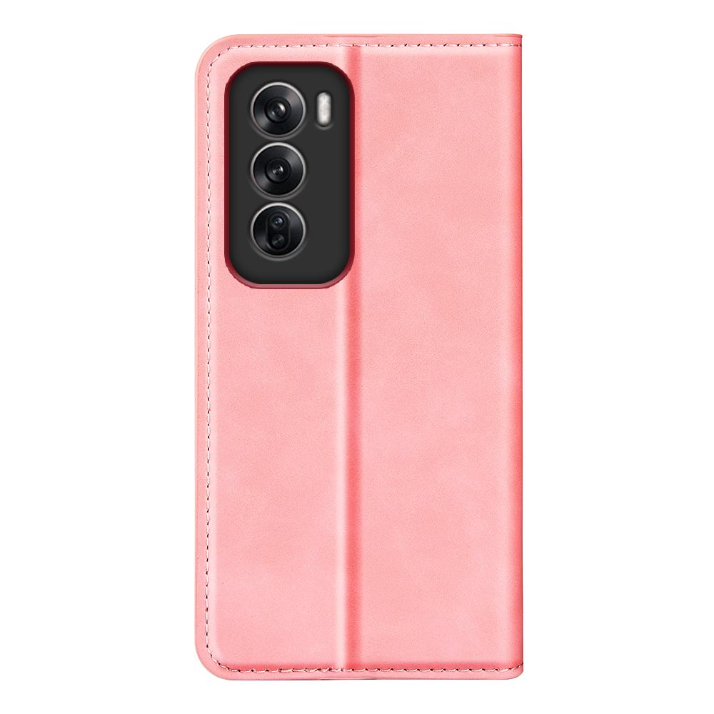 For Oppo Reno12 5G (Global) Wallet Phone Case Skin-Touch Leather Flip Cover