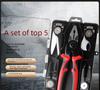 Five-in-One Multifunctional Pliers Set: Interchangeable Wire Cutter, Vise, Stripper