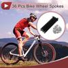 Set 36 Spițe Bicicletă 12G 127mm Spițe Roată Bicicletă Oțel 45 Negru
