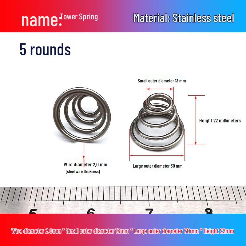 Stainless Steel Pagoda-Shaped Trapezoidal Compression Spring for Battery