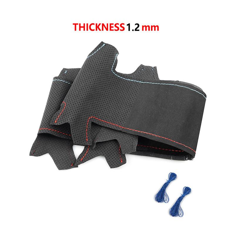 Zamszowa skórzana osłona kierownicy samochodu tapicerka dla BMW M Sport E81 E82 E87 E88 E90 E91 E92 E93 2006-2011 X1 E84 2011 2012 2013