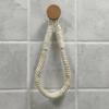 Roll Paper Holder Cotton String Combination Hole-Free Wall Hanging Hemp Rope Tissue Holder