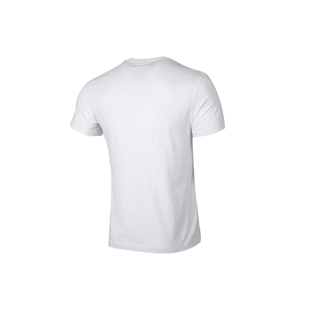 adidas T Shirts Men's White Crew Neck Moderate Straight Fit GK4655