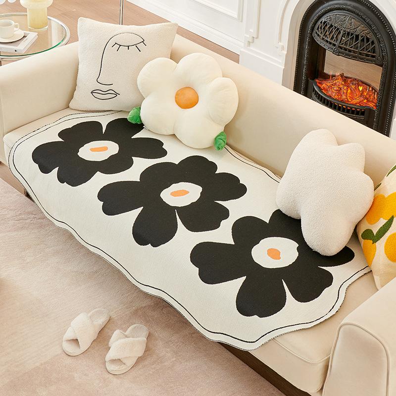 Chenille Irregular Sofa Cushion Non-Slip Anti-Scratching Ins Style Cushion Non-Pilling Fading Multifunctional Cushion