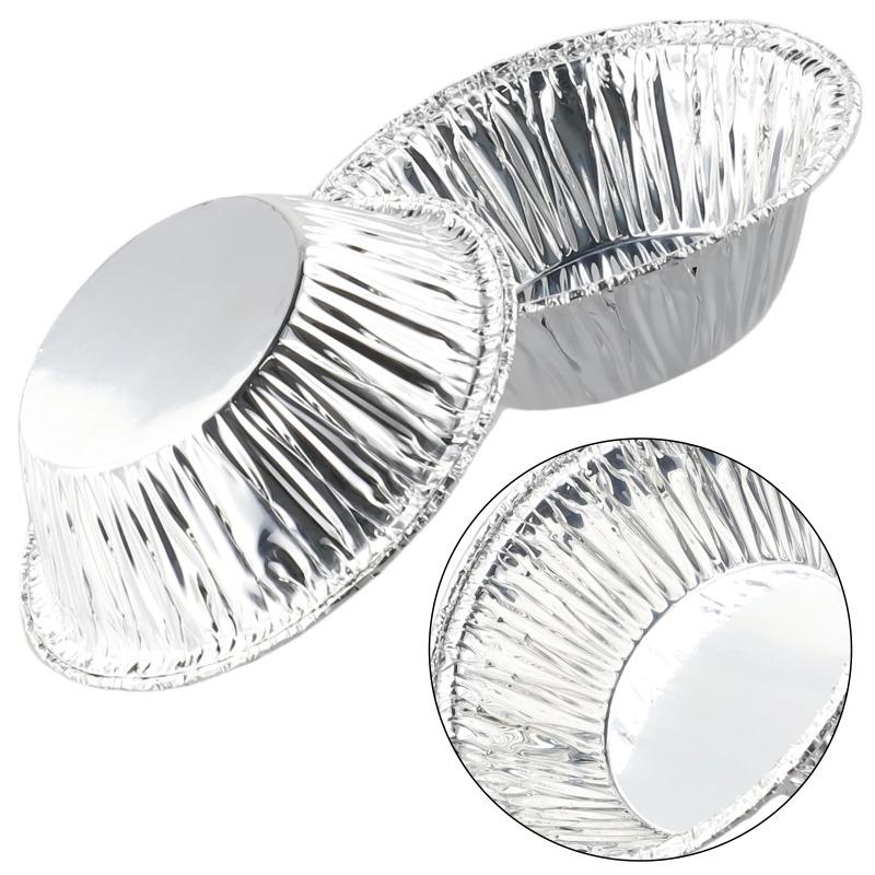 100Pcs Egg Tart Disposable Molds Aluminum Foil Cupcake Mold Cake Cookie Mold Kitchen Area Area Space Baking Tool Cake Molds Domestic To Use Portable