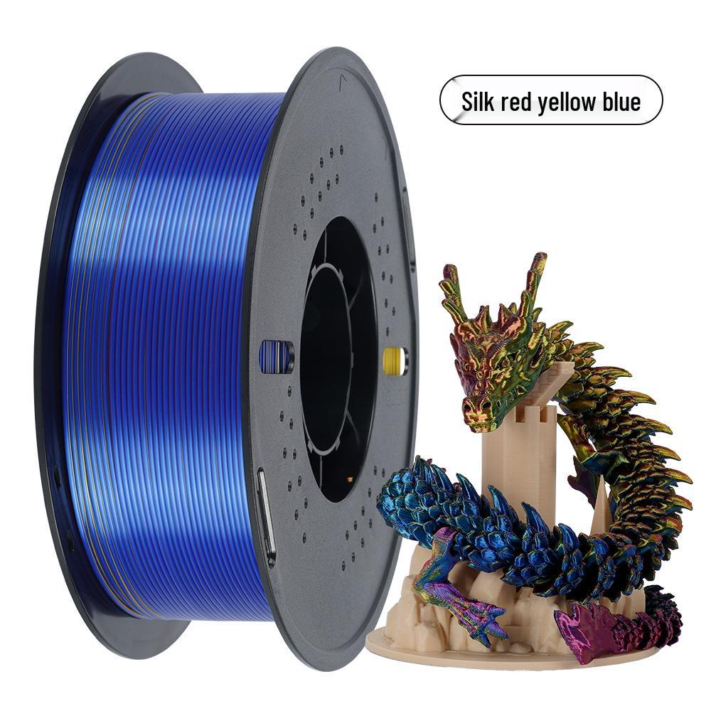 

Шелковый PLA Двухцветный Филамент для 3D-печати, 1,75 мм, Двухцветный материал
