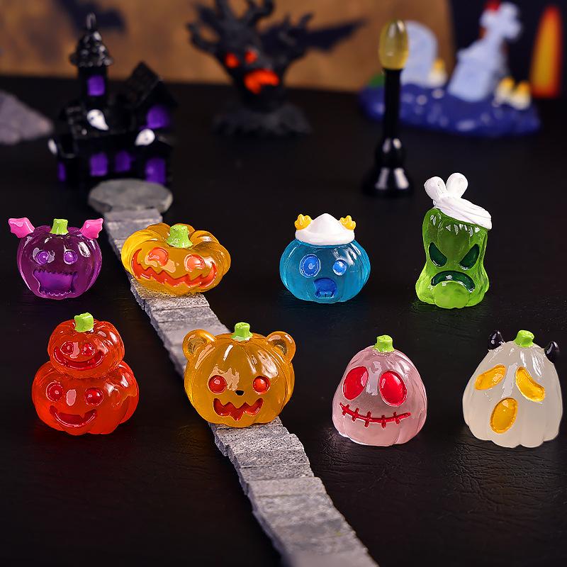 Halloween Luminoso al buio Zucca Fantasma Giardinaggio Accessori da Giardinaggio Auto Luminosi al buio Piccoli Ornamenti