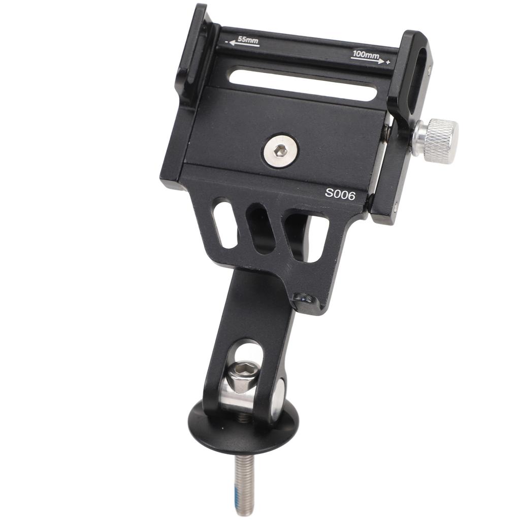 Bike Stem Phone Holder Aluminum Alloy Adjustable Rust Proof Bicycle Phone Headset Mount for Accessory