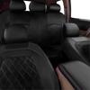 Car Seat Covers Full Set Universal PU Leather Diamond Lattice Styling Waterproof