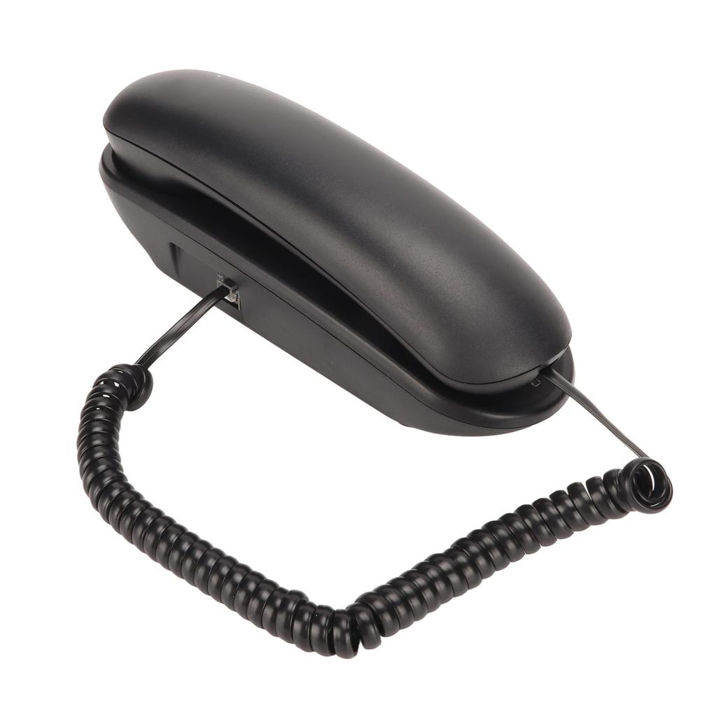 Wall Telephone Multifunction Big Buttons Redial Mute Function Corded Wall Phone for Home Office Hotel