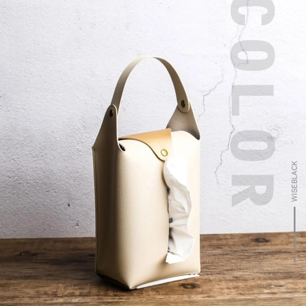 Auto Kopfstütze Tissue Halter Leder Papier Handtuch Lagerung Lkw Tasche Familie Reise Organizer Dekor Fahrzeug Dekoration