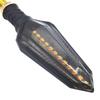 E24 Motorcycle Turn Signals Flowing Turn Signal Light 12LED Turn Signal Indicator Amber Light Blinker 12V M10 Approved E-Mark 3