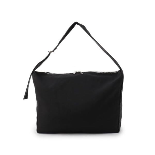TK Takeo Kikuchi Lockere Große Umhängetasche, Crossbody-Tasche, Passt für A3-Dokumente, Damen, Schwarz (719) 97901327