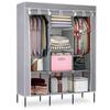 Material Wardrobe Gray Textile Folding 170×170 Large Wardrobe