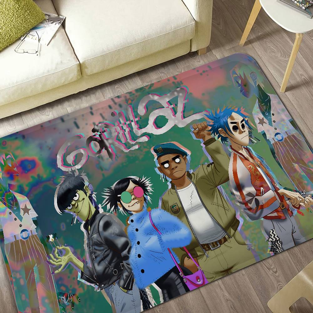 Band G-Gorillaz Music Cool Room Mats Anti-slip Absorb Water Long Strip Cushion Bedroon Mat Household Carpets