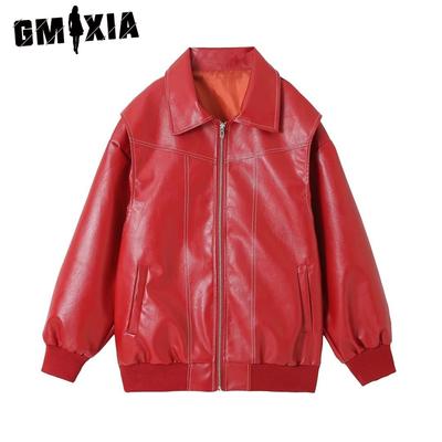 Women's Vintage Casual Solid Color Print Autumn Winter Long Sleeve POLO Neck Jackets & Coats
