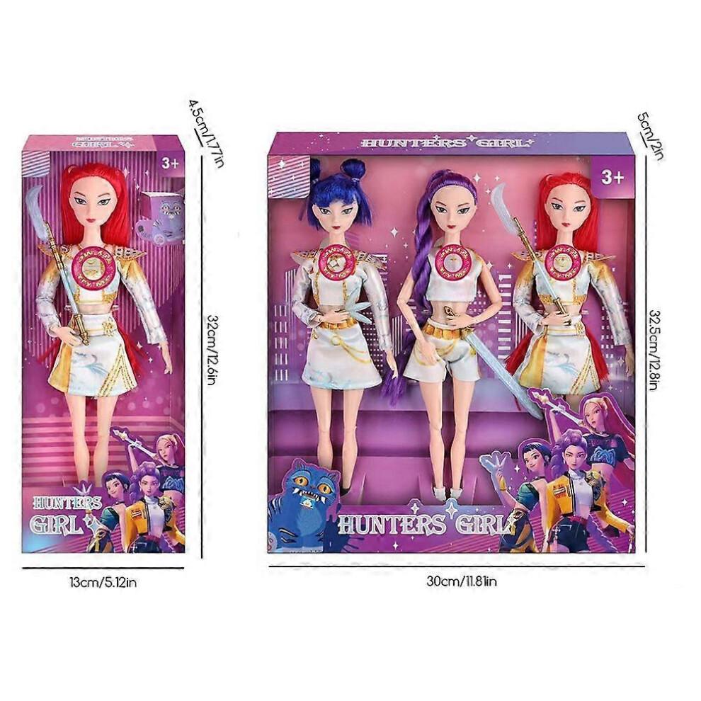 (3pcs Set) 1-3x Sining Girls Doll Toy - Collectible Vinyl Dolls, Birthday Christmas Gift for Kids Fans