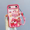 KEYSION Stoßfeste Hülle für TECNO Pova Slim 5G mit Lanyard Weiches Silikon Niedliche 3D-Cartoon-Puppe Handy-Rückseite für Spark Slim 4G