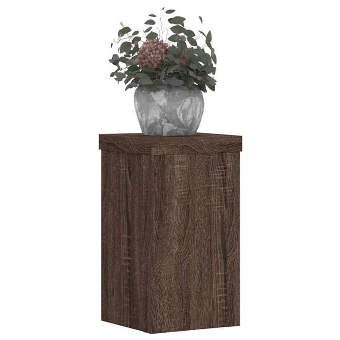 VidaXL Plant Stands 2 Pcs Brown Oak Engineered Wood, Flower Stand, Pot Stand, Plant Support 852885