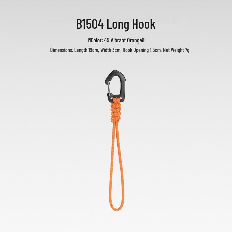 Sju-strängad Paracord Nyckelring Lanyard: Anti-förlust, Utomhuscamping, Multifunktionell med Karbinhake & Snabbspänne.