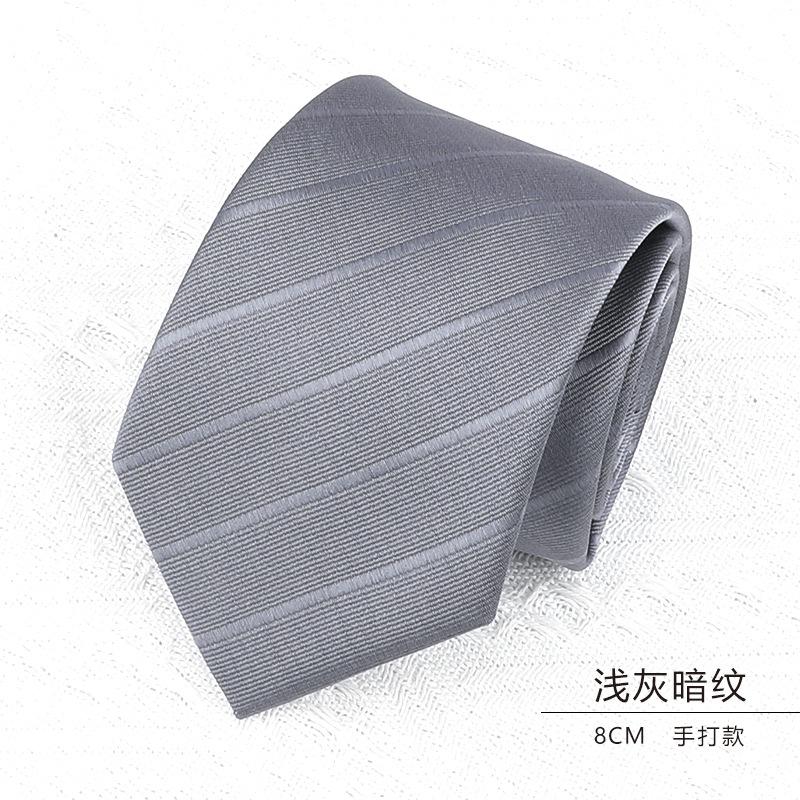 Knot-Free Black Tie Casual Korean Version Formal Wear Business Men'S Zipper Lazy Solid Color Tie To Work