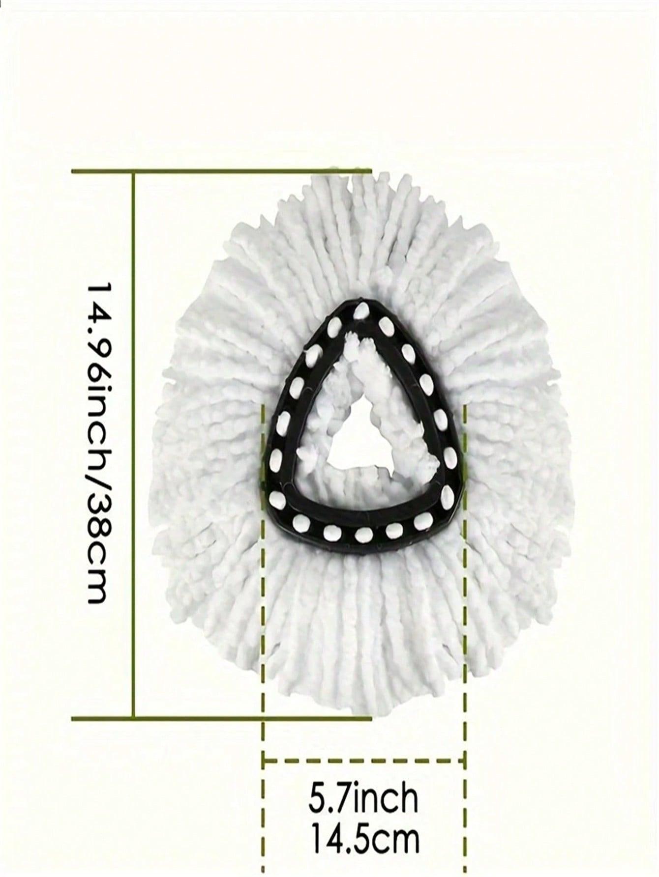 

Сменная насадка для швабры с вращающимся механизмом, насадка из 100% микрофибры, совместимая с треугольной шваброй с отжимом O-Cedar, швабра с микро-вращением на 360 градусов 1 белый