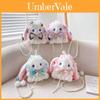 Adorable Plush Cartoon Lolita Rabbit Backpack With Soft Shoulder Chain Design
