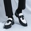 2025 Spring New Large Size Formal Business Leather Shoes Brock Men's Shoes Foot Cover Tassel One Pedal Loafers 46