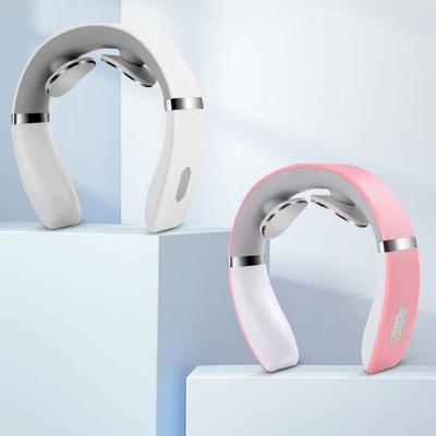 Ηλεκτρικό Μασάζ Λαιμού Φόρτιση USB Φορητή Συσκευή Μασάζ Αυχένα για Εργασία, Ταξίδι, Φορητή Λειτουργία Απλό Λευκό