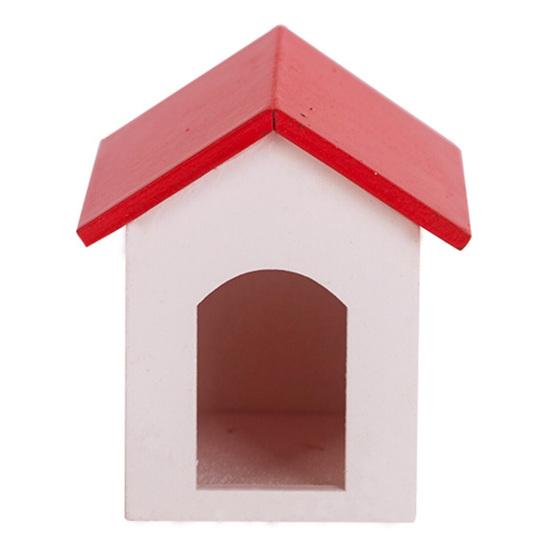 1:12 Miniature Dog House Realistic Excellent Workmanship Wood Fairy Micro Landscape Dog House for Children